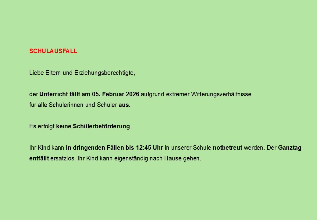 Schulausfall am 05.02.26